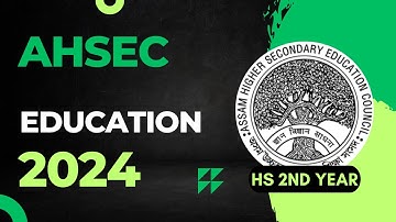 HS 2nd Year Education Question Paper 2024 | AHSEC HS 2nd Year Education Question Papers