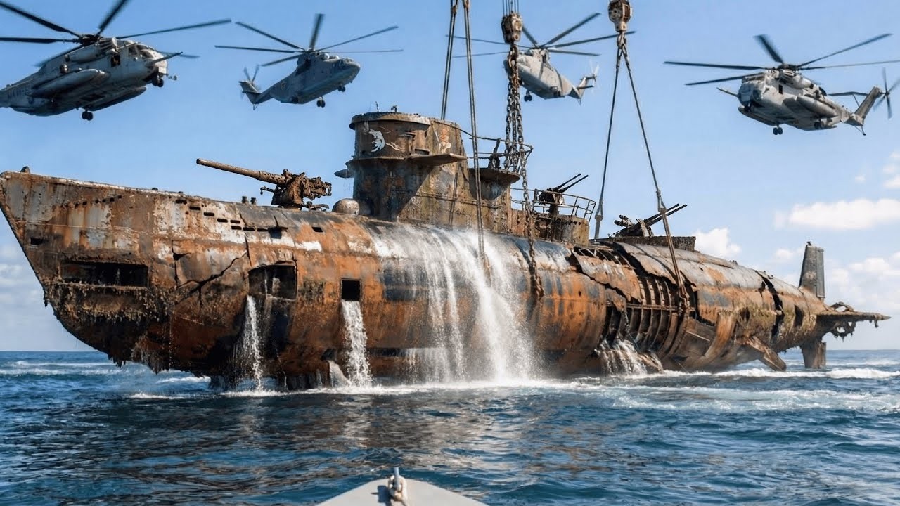 HISTORIC Restoration — U Boat Submarine 70 Years Deep Sea to Legendary