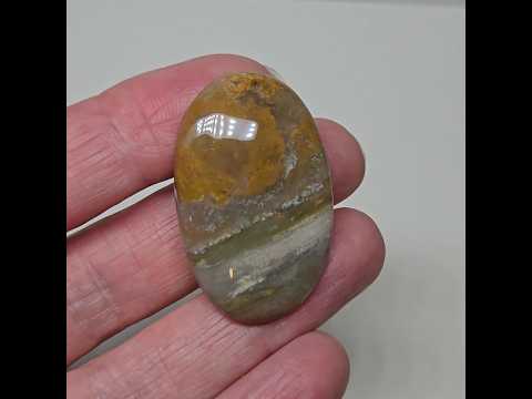 Пейзажний агат 42,5 ct – кабошон, видео 1