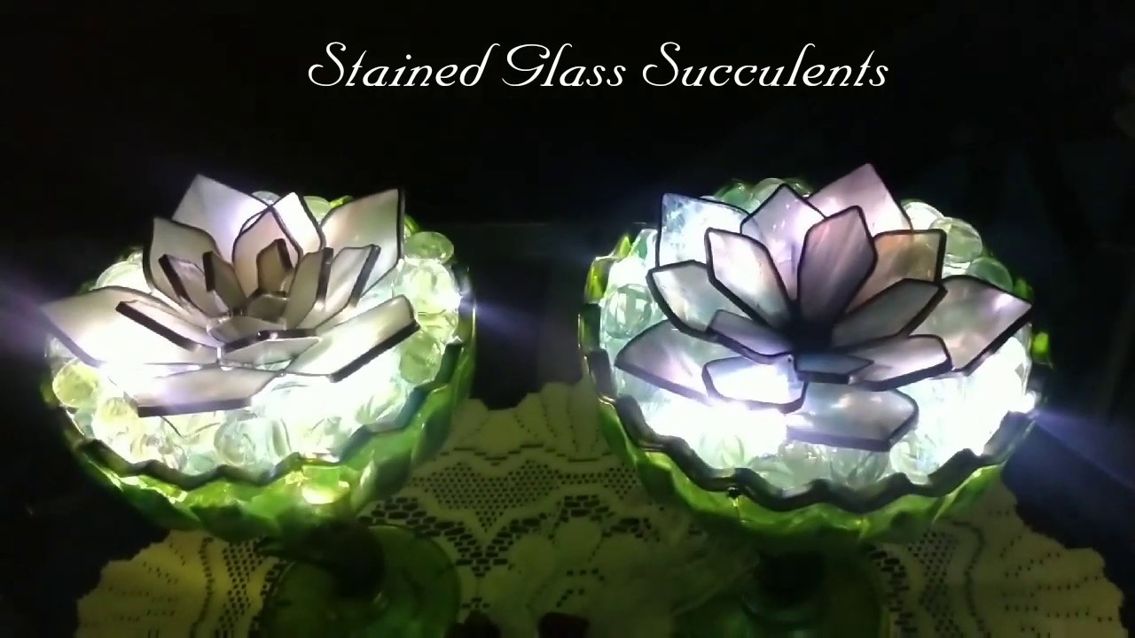 Stained Glass Succulents - YouTube