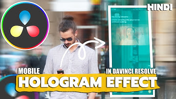 Easiest HOLOGRAM EFFECT Tutorial In DaVinci Resolve