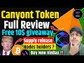 🔥 Canyont Token full Review | Free $10 giveaway🎉 | VinDax Exchange Listing🤑 | Buy Now🚀#canyont