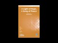 A light of hope a song of peace 2part by mark burrows  score  sound