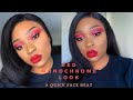 RED MONOCHROME LOOK- A QUICK FACE BEAT-