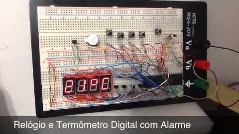 Relógio e Termômetro Digital com Alarme