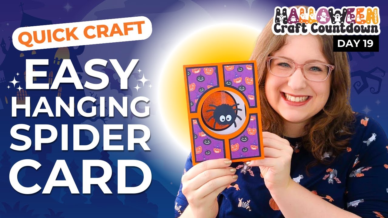 Cute not Scary Dangling Spider Card 👻 HCC 2025 - YouTube