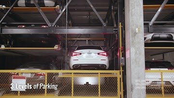 The Automated Parking Company 3 High Puzzle Parking System LIVE