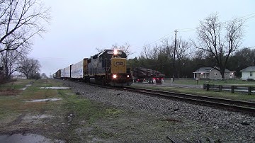 CSXT F732-04 Has just worked GP Wood Mill & seen headed home GP38-2 gets Notch 8
