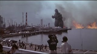 Godzilla Walking Through Kyoto | Godzilla Vs. MechaGodzilla 2 (1993)