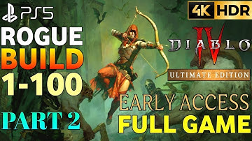 Diablo 4 Gameplay Walkthrough Part 2 FULL GAME| Rogue Diablo 4 Gameplay PS5| Diablo 4 Rogue Gameplay