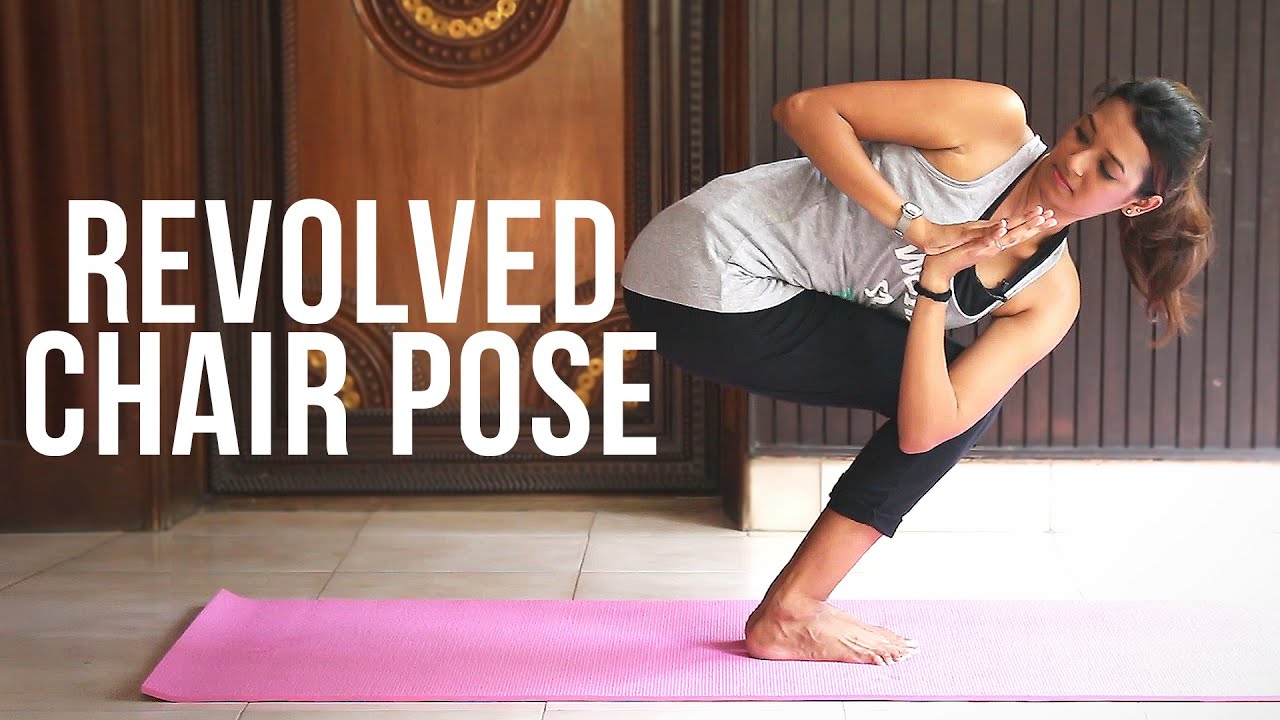 yoga chair pose twist