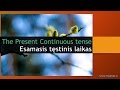 Mokomės anglų kalbos gramatikos. Present Continuous arba Esamasis tęstinis laikas. Kaip naudoti?