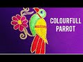 #parrot designs #aari work|making of parrot designs