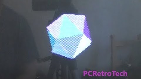 Rotating Icosahedron Effect + Early 3D CGA Games/Demos
