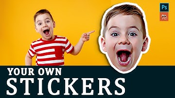 How To Create Custom Stickers Photoshop!