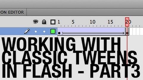 Working with Classic Tweens in Flash - Part 3 - Editing the Position of an Object in Each Keyframe
