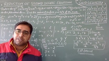 Solid Geometry - Reduction of Second Degree Equation - Chapter 13 - Eqn Principal Axes -BA/BSC First