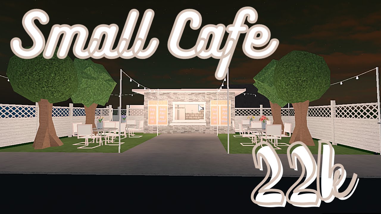 22k cafe  Bloxburg  Speedbuild YouTube