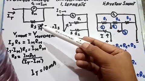 Construction of an Ammeter Using Galvanometer for Single & Multi Range.