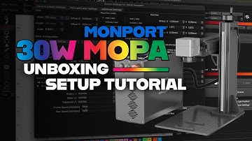 Monport GPro 30w Mopa Laser - How to Setup your Fiber Laser Engraver - Laser Setup Tutorial & Review