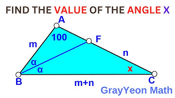 Find the value of angle x #geometryskills #mathpuzzles #thinkoutsidethebox