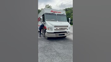 The Snap-on truck stopped by with all of the toys ! 😎 tools #snapon #car #work #motivation #usa