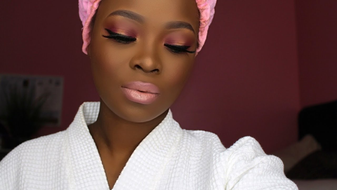 Pink Eyeshadow On A Dark Skin YouTube