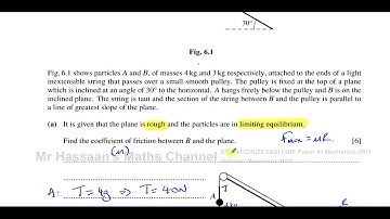 M1 (CAIE) 9709/O/N/41/22, Nov 2022, Q6,  Statics, Limiting Equilibrium, Energy