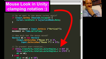 Mouse Look in Unity: clamping player rotation