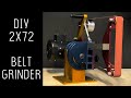 Making Aluminum 2x72 Grinder with DIY CNC router