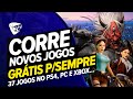 CORRE !!! Novos JOGOS GRÁTIS Para VOCÊ Pegar PARA SEMPRE No PS4, PC e XBOX  !!! 37 JOGOS GRÁTIS !