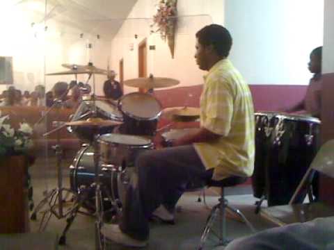 Humble Jow on drums LIVE AT ST. JAMES BAPTIST CHURCH