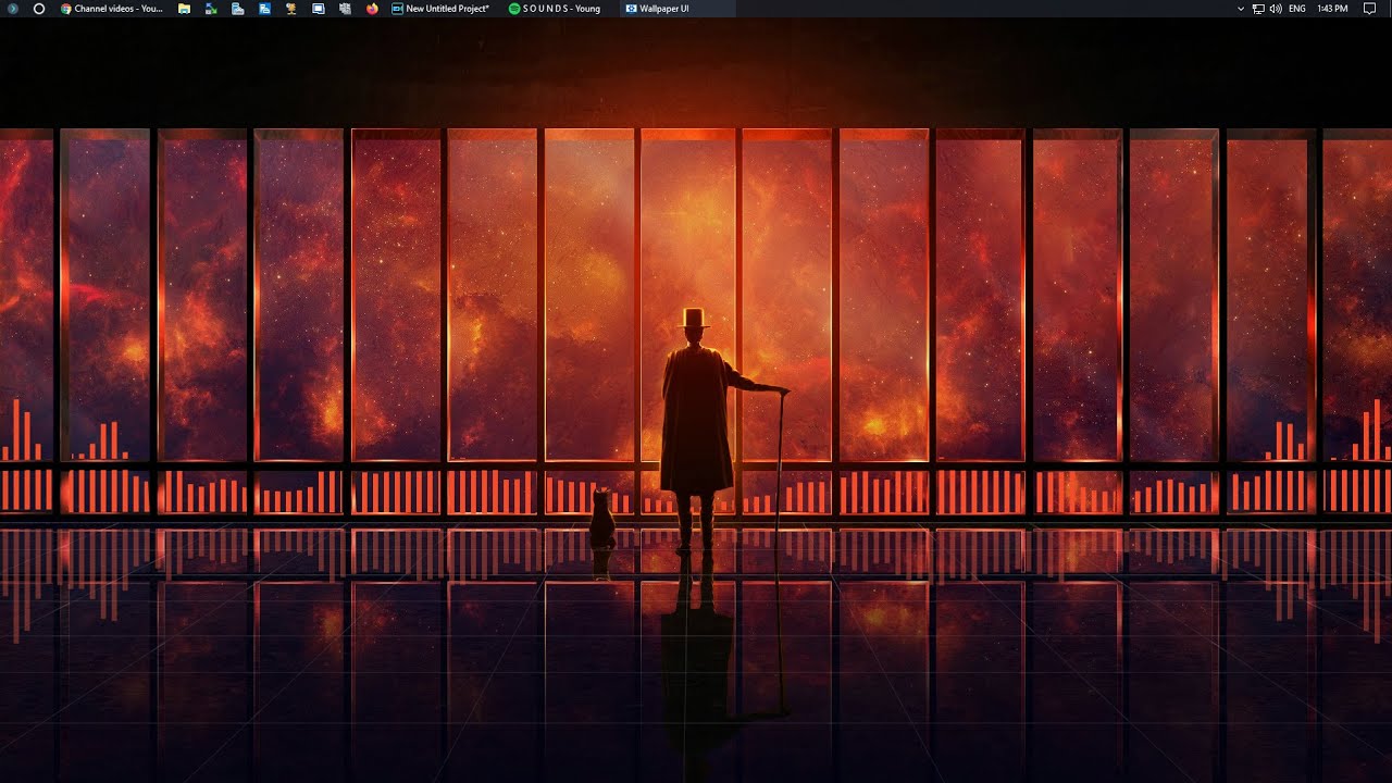 Best Windows 10 Live Background WallPaper With Audio Visualizer Bars!!!  Nothing Beats This... - YouTube