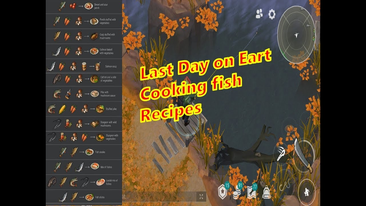 Last Day on Earth - Cooking fish + Recipes - YouTube