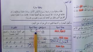 المنير في اللغة العربية للسنة الخامسة صفحة 33 مكون التراكيب كان وأخواتها