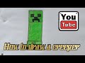 💥How to draw a easy creeper💥