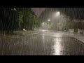 Heavy rain solve insomnia within 3 minutes with thunderstorm  white noise