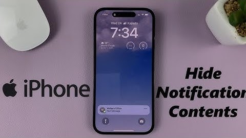 How to hide content in notification (IPhone)