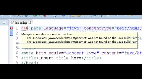 Dynamic web project Superclass "javax.servlet.http.HttpServlet" was not found
