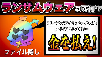 ファイルを目隠し！？【ランサムウェア】って何！？