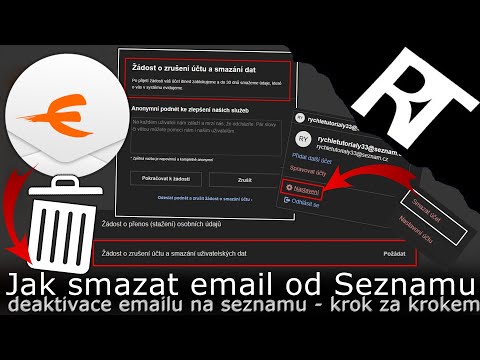 Jak smazat/odstranit email od Seznamu 2021 – smazání účtu Seznam.cz (tutoriál)