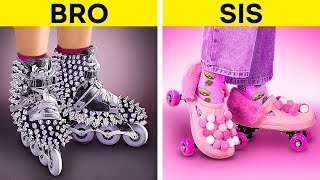 PINK 💗 or BLACK? 🖤|| Try these RAINBOW Feet Hacks by 5-Minute Crafts