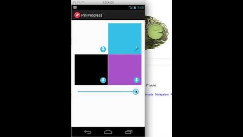 Showing pin radial progress bar during download android