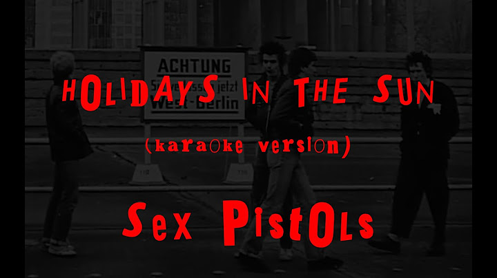 Holidays in the Sun Karaoke version - Karaoke performance video thumbnail