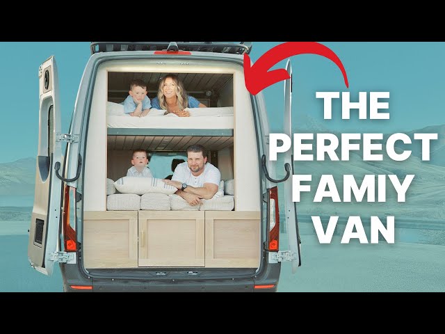 Family Van Tour | Sleeps 4 in Motorized BUNK BEDS 🚐 👨‍👩‍👧‍👦