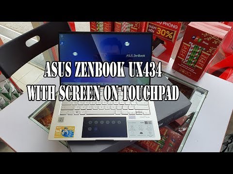 Asus Zenbook UX434FAC with screen on touchpad