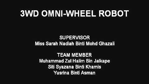 [FYP] 3WD Omni-Wheel Robot teaser