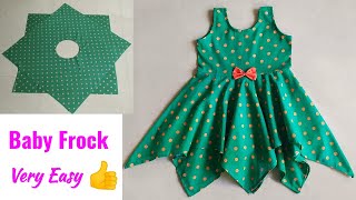 Hankerchief Baby Frock Cutting and Stitching Very Easy