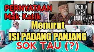 Tanggapan dari ISI PADANG PANJANG \