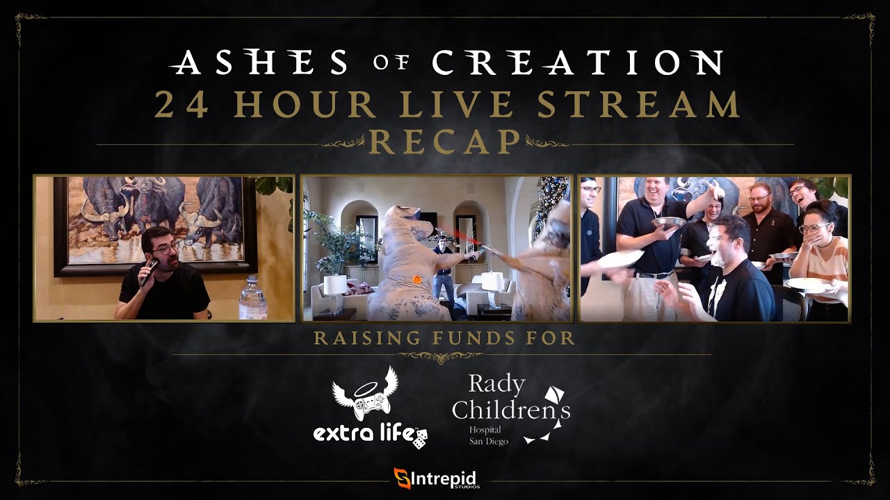 Ashes of Creation Extra Life 2020 24 Hour Live Stream Recap